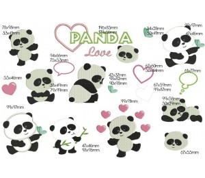 Stickserie - Patti Panda